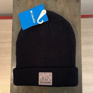 Columbia Youth “Whirlibird” Navy Cuffed Beanie NWT
